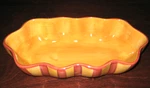Southern Living At Home Bowl Ruffled #40527 Siena Gail Pittman Hand Painted Mint. Fixed Price $16.95.