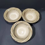 Gibson Elite Swirl Soup Rim Bowls 8.5 " Set Of 3. Fixed Price $36.00.