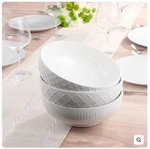 Trudeau Serving Bowls 3-PIECE Porcelain Set 9.2 Diameter 1780162. Fixed Price $26.95.