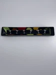 Bella Casa By Ganz - Martini Dish Bowl Tray Black With Glasses & Olives. Fixed Price $12.99.
