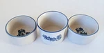 3 Pc Mixed Lot Vtg Pfaltzgraff Stoneware Yorktowne Usa Custard Ramekins Bowls. Fixed Price $14.95.