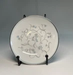 Noritake Japan Alicia 5762 China Fruit Bowl- 5.5 Blue Flower/sliver Accents. Fixed Price $6.77.