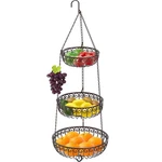 3-TIER Fruit Hanging Basket, Bronze. Fixed Price $32.29.