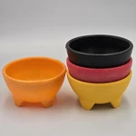 Vintage American Made Round Salsa Guac Bowls Feet Usa. Fixed Price $39.97.
