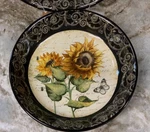 Large Pasta Bowls French Sunflower Set Of Certified International 9.25 In. New. Fixed Price $36.99.