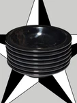Carlisle Dallas Ware Melamine Black Grapefruit Bowl 10 Oz Nuts Set Of 7. Fixed Price $29.99.