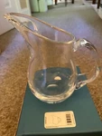 Nambe Clear Glass Small Moderne Pitcher MT0956 New In Box. Fixed Price $55.00.