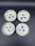 Set Of 4 Temp-tations By Tara Old World Blue Bakers, Mini Pie, Individual Bowls. Fixed Price $24.99.