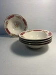 Set Of Homer Laughlin Majestic Brittany Rimmed Soup Cereal Bowls 6.25" 44N6. Fixed Price $11.00.