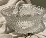 Pioneer Woman 5" Adeline Embossed Glass Dessert Bowl 13 Oz Clear. *bubble Chip. Fixed Price $7.35.