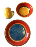 3 Royal Norfolk Dinnerware Mambo Pattern Set Kitchen Soup Bowl Serving Plate Mug. Fixed Price $10.79.