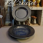 Creuset Rimmed Soup Bowl Cobalt Blue 10.25" Inch Available. Fixed Price $38.50.