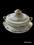 Vista Alegre Porcelain Maya Soup Tureen And Underplate Perfect Condition. Fixed Price $346.49.