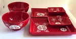 Sushi Dinnerware SET-2 BOWLS-2 PLATES-2 Soy Sauce Dishes-world Market-set Of. Fixed Price $24.99.