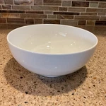 Ikea White Porcelain Deep Round Serving Vegetable Bowl 7.5" X 3.25" #13781. Fixed Price $15.99.