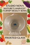 Studio Nova Nature Harvest Turnip Medley Bowl, Frosted Glass. Fixed Price $15.84.
