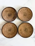 Set Of Gourmet Basics By Mikasa Daymon Mocha Bread Dessert Plates 6" Stoneware. Fixed Price $15.00.
