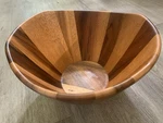 Lipper International 1174 Large Acacia Wave Salad Bowl. Fixed Price $16.00.