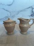Square Nest 2004 Pink Cream & Sugar Set. Fixed Price $15.00.