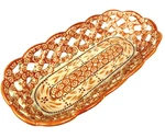 Temp-tations Lattice Bread Basket Old World Spice Stoneware Oven Dishwasher Safe. Fixed Price $34.95.