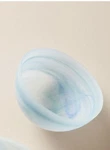 Anthropologie Set Of 3 Del Mar Glass Bowls Aqua Turquoise Swirl Pattern. Fixed Price $28.00.