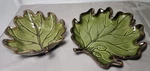 Home American Simplicity Hand-painted Stoneware Green Oak Leaf Bowl & Tray (set). Fixed Price $29.95.