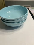 4PC Tommy Bahama Melamine 8 Blue Teal Cereal Soup Salad Bowls. Fixed Price $24.99.