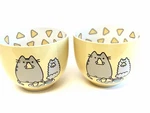 Our Name Is Mud - Pusheen Chip Snack Bowl Ceramic Set Of 2 Euc. Fixed Price $60.00.