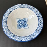 Squared Talavera Azul Melamine Serving Bowl Large 12" Blue White Mosaic Excel!. Fixed Price $39.00.