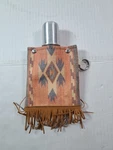 Tote + Able Usa Canvas Beverage Flask Canteen Western Native American Design. Fixed Price $33.00.