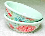 Pioneer Woman Gorgeous Garden Mini Dipping Bowls 3.1" Floral Set Of 2. Fixed Price $14.99.