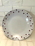 Large Pampered Chef Simple Additions Polka Dots 13.75" Serving Bowl - Heavy Duty. Fixed Price $19.00.