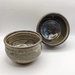 Stoneware Pottery Bowls Set Of 2 Blue Brown Usa Gersonware Cathy. Fixed Price $29.95.