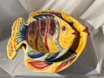 Dario Farrucci Hand Painted Crafted Tropical Fish Bowls 8 & 10 Inch Set 2. Fixed Price $66.00.