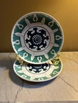 Threshold Stoneware Target "keira" Salad Plates 8.5 Set Of 2 Green White. Fixed Price $31.42.