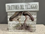Gourmet Duvillage Dip Chiller 4 Square Ceramic Mushroom Design New Open Box. Fixed Price $18.00.