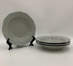 Williams Sonoma Pillivuyt Eclectique Soup Cereal Bowls Light Gray S/4 #D358. Fixed Price $129.66.