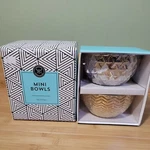 Modern Expressions Mini Bowls 4 Inch - Metallic Gold & Silver Tone. Fixed Price $6.99.