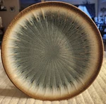This Set Of Four 8.5-INCH Laurie Gates Nova Blue Stoneware Salad Plates. Fixed Price $45.00.