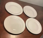 Set 4 Tognana Portofino Salad Dessert Plates 8.25 White Made Italy. Fixed Price $28.00.