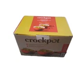 Crock Pot Piece Stoneware 22OZ Soup Bowl Set With Long Handle In Gradient Red. Fixed Price $23.23.