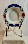 Pier 1 Rare PER7 Quadrifoglio Italy Disc. Rimmed Soup Pasta 7/8 Bowl Chip. Fixed Price $7.99.