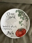Rosanna Pasta Italiana Bowl White, 8.25" Spaghetti Aglio Euc. Fixed Price $22.99.