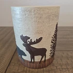 Wilderness Trail Park Designs Utensil Crock Ceramic Stoneware Bear Moose Trees. Fixed Price $29.99.