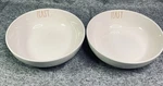 Rae Dunn Ll Pasta Bowls With Orange Letters Feast Set Of 2 Rare Thanksgiving. Fixed Price $29.99.