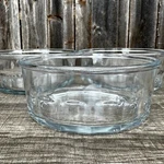 Luminarc Usa 41 Clear Glass Paneled Design 5.5" Kitchen Bowls-set Of 3. Fixed Price $24.50.