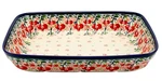 Polish Pottery Baking Dish 8 X 10" Handmade By Zaklady Boleslawiec, Oven Safe. Fixed Price $87.00.