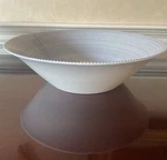 Royal Doulton- Porcelain Serving Bowl- London 1815- Pacific Blue Dot 11.25. Fixed Price $28.00.
