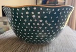 The Pioneer Woman Timeless Floral Autumn Harvest Polka Dot 8 3/4 Mixing Bowl. Fixed Price $18.00.
