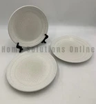 Pottery Barn Larkin Stoneware Salad Plates S/3 Shell White 8.75" #S2007C. Fixed Price $37.93.